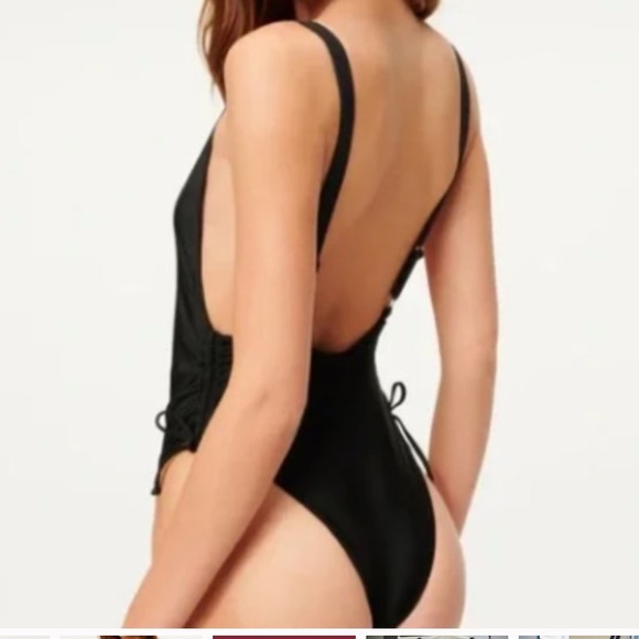NWOT Good American Black Swimsuit SIZE 0/ XS - Picture 3 of 15